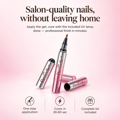 Browelle UV Gel Nail Pen Kit – At-Home Salon Manicure