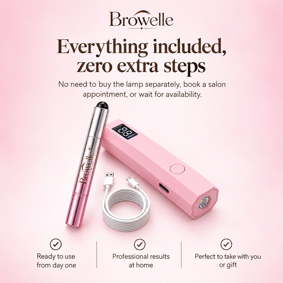 Browelle UV Gel Nail Pen Kit – At-Home Salon Manicure
